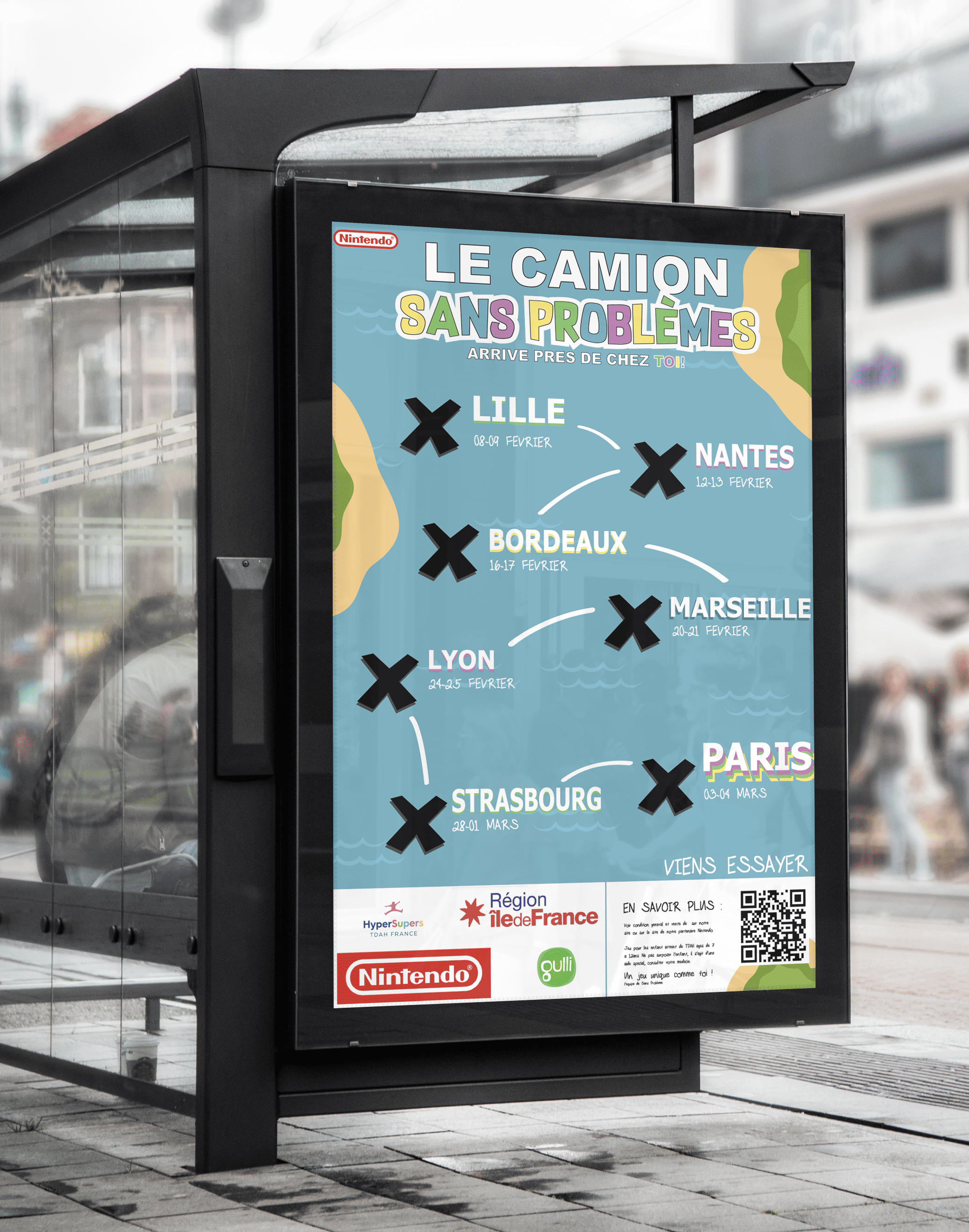 affiche d'abri Bus