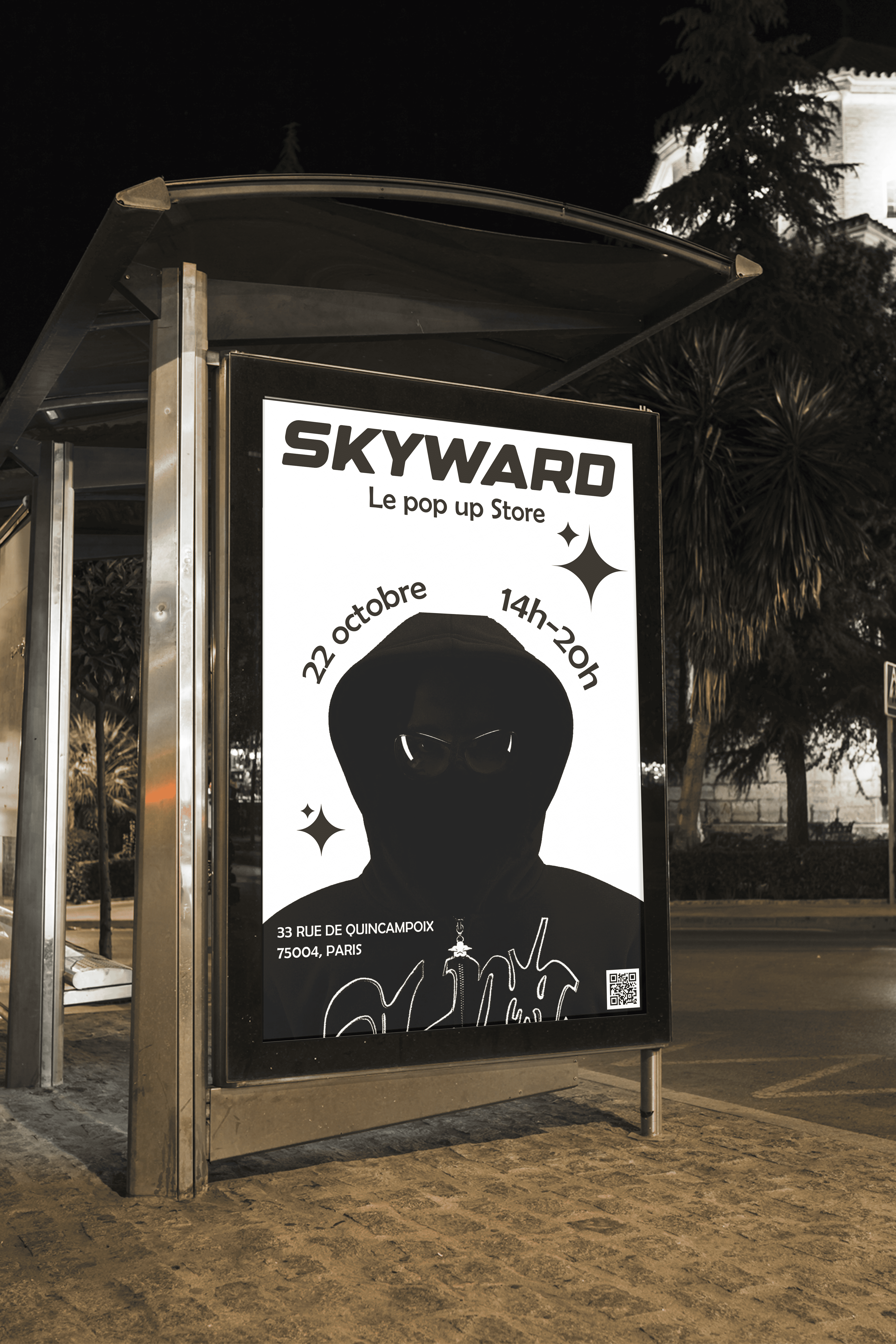 Affiche d'abri Bus